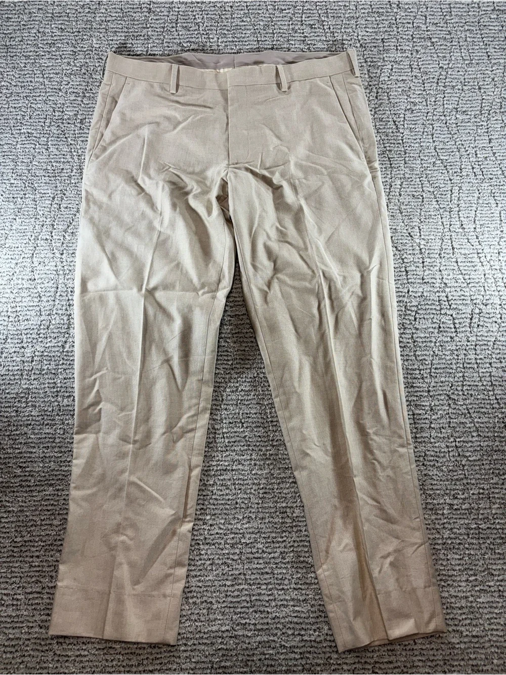 NWT J.Crew Men's 34/32 Khaki‎ Ludlow Slim-Fit Portuguese Cotton Oxford Suit Pant